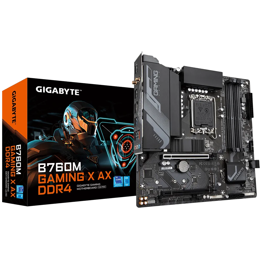GIGABYTE MOTHERBOARD B760M Gaming X AX DDR4 GIGABYTE MOTHERBOARD B760M Gaming X AX DDR4